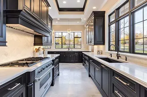 Black Kitchen Cabinets