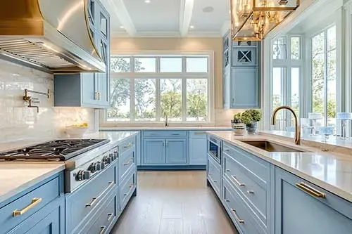 Blue Kitchen Cabinets