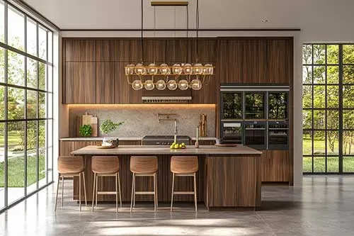 Brown Kitchen Cabinets