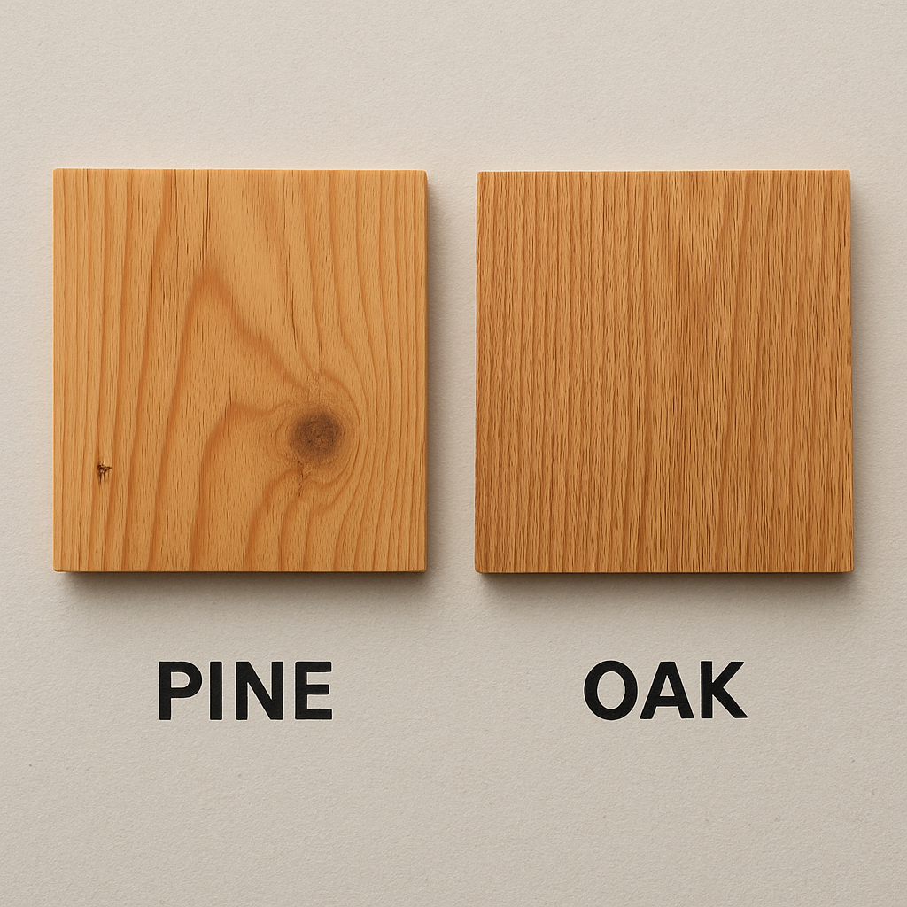 Pine Vs Oak Flooring Samples