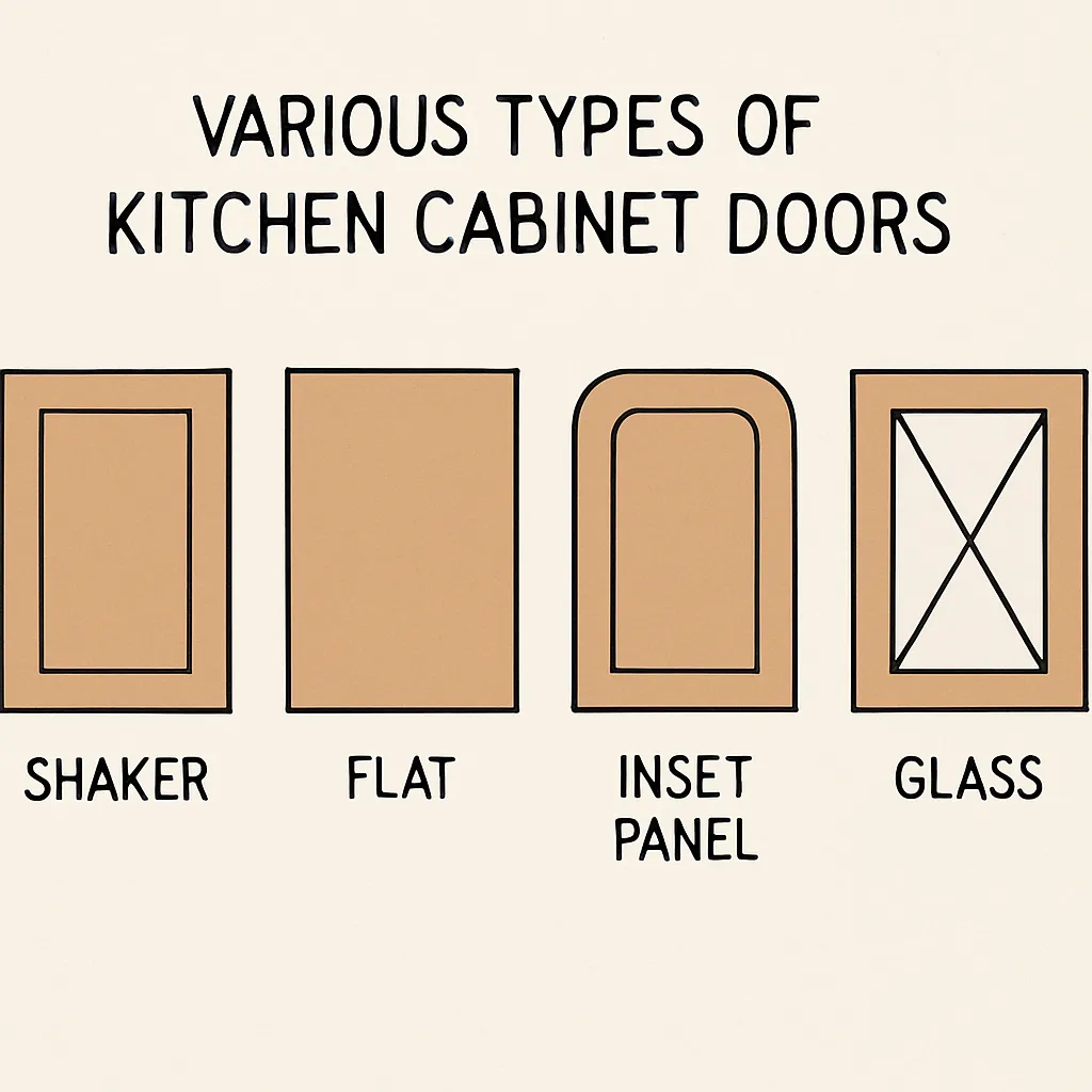 Various Types Of Kitchen Cabinet Doors