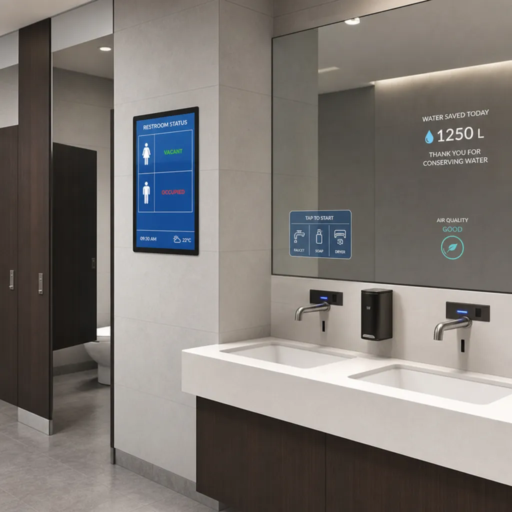 Smart Bathroom Technology In A Commercial Setting