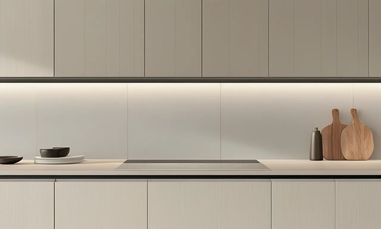 Flat-panel slab kitchen cabinet door smooth modern surface