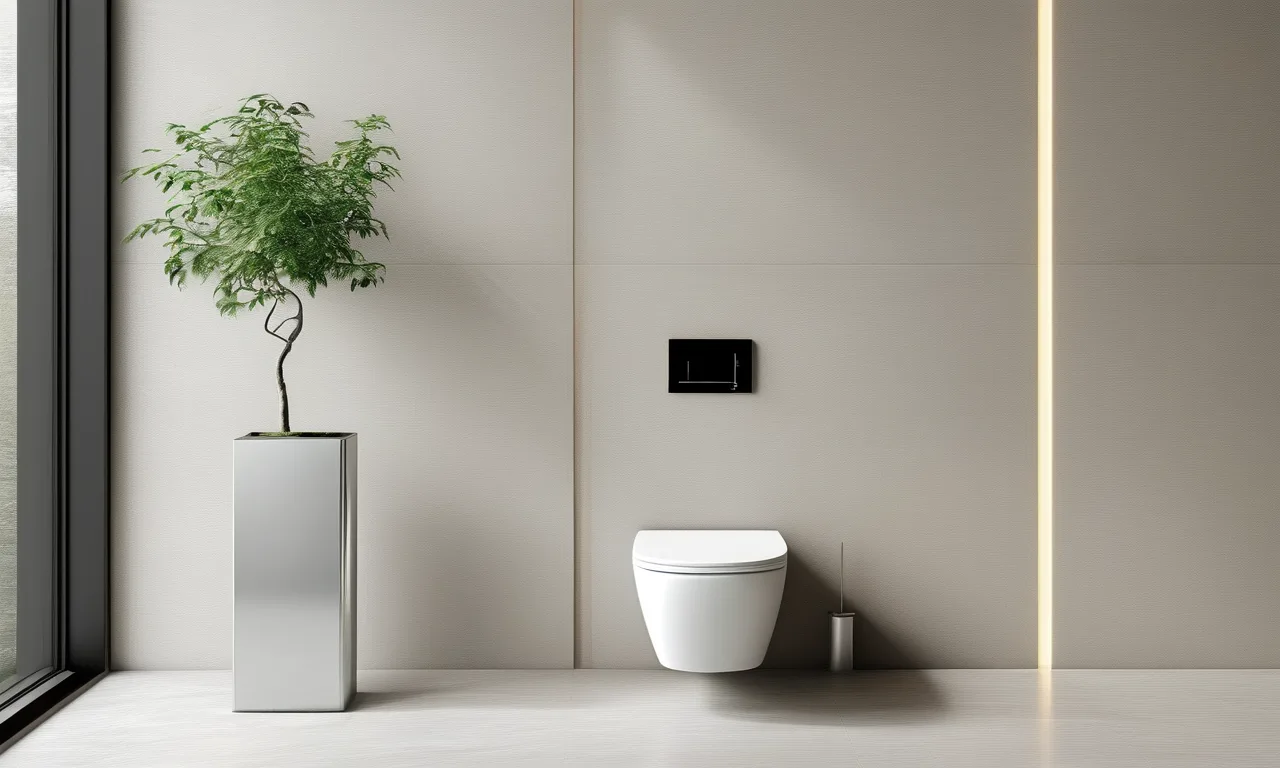 Wall-hung toilet with hidden cistern