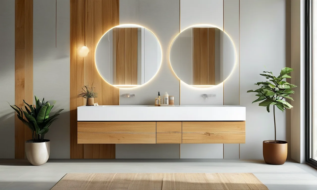 Bathroom vanity materials comparison: wood, MDF and PVC