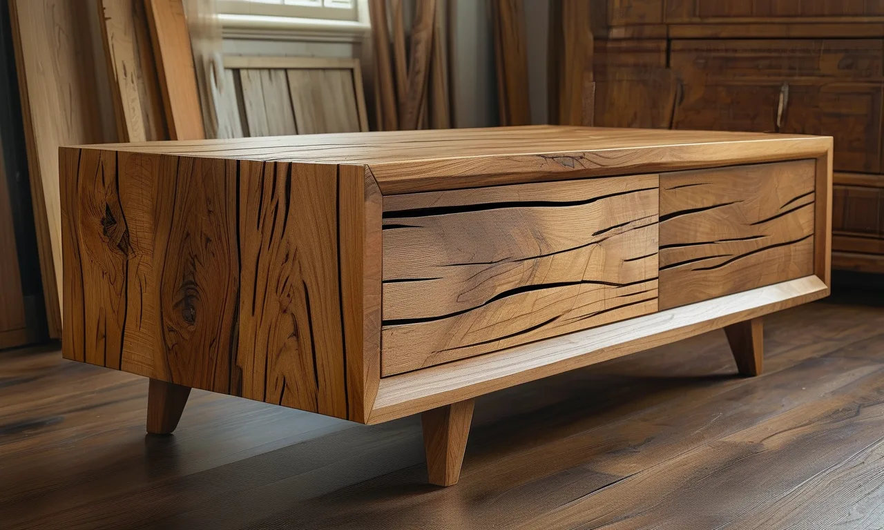 Oak vs walnut furniture wood tone comparison