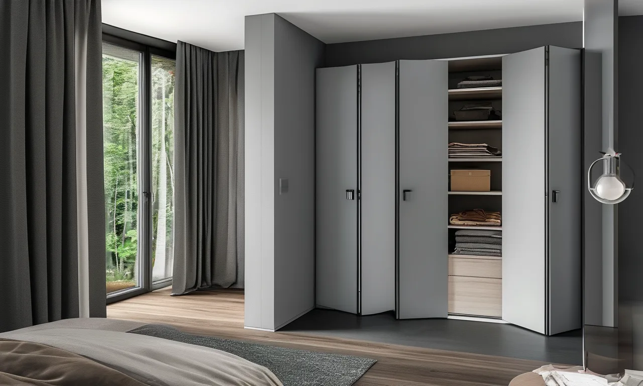 Grey Bifold Door Closet