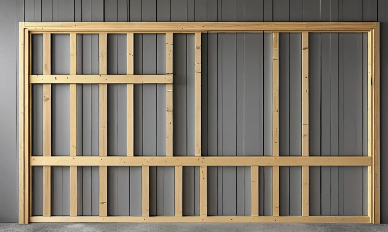 Door rough opening framed with studs and header