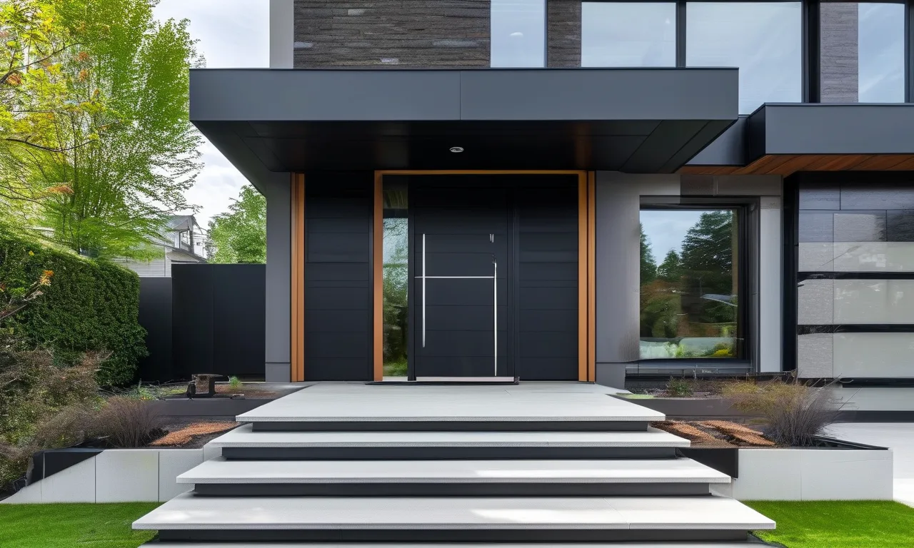 Modern front entry door