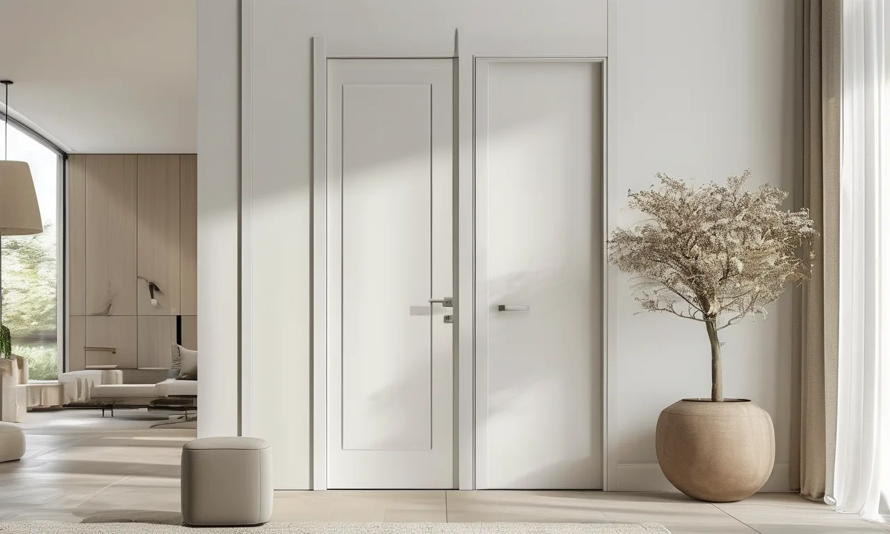 Finished modern interior doorway