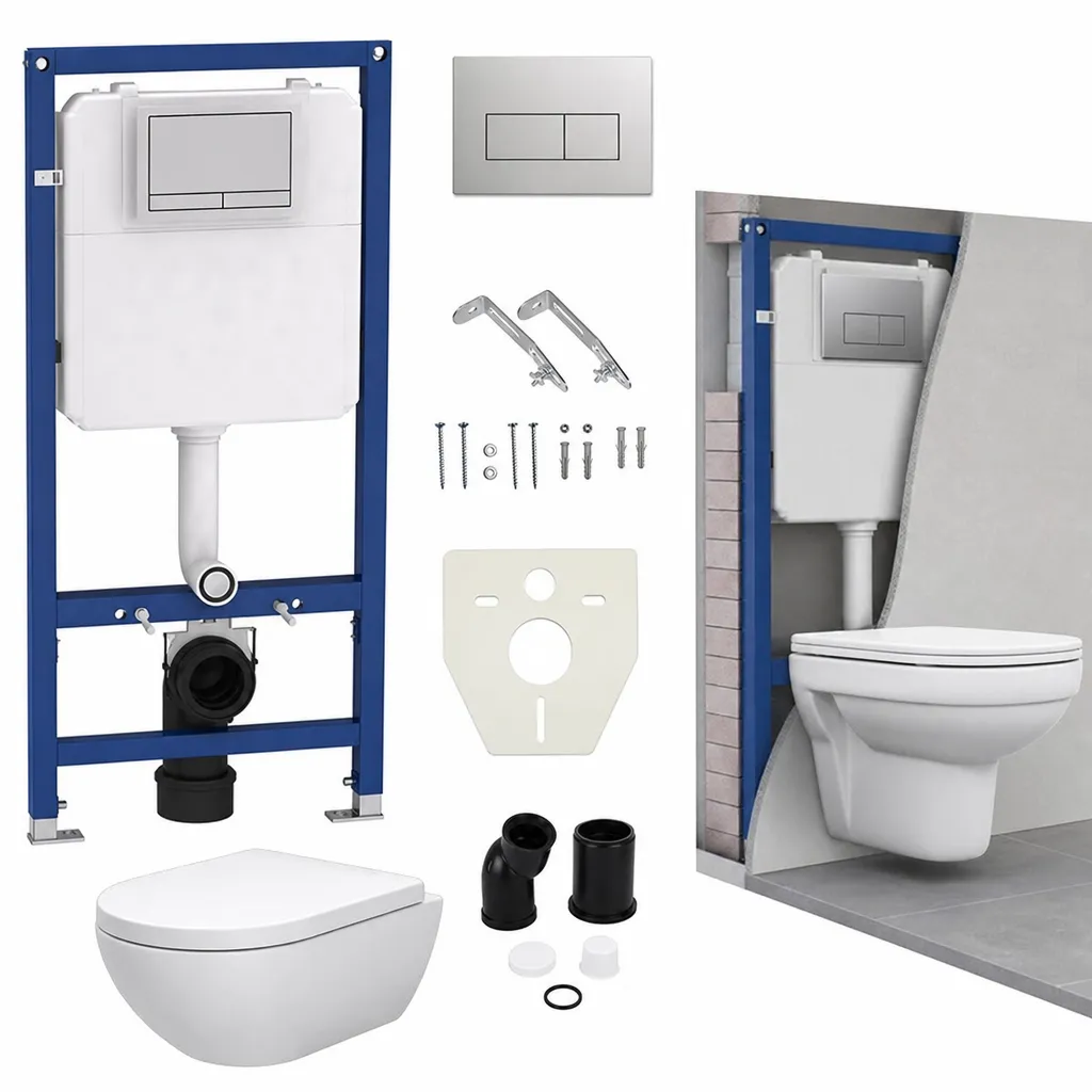 Concealed Cistern And Wall Hung Wc Installation Components