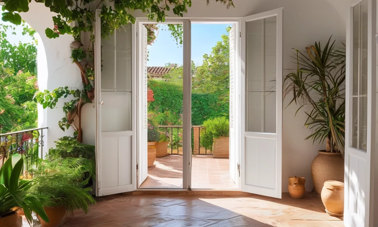 Puertas francesas al jardín