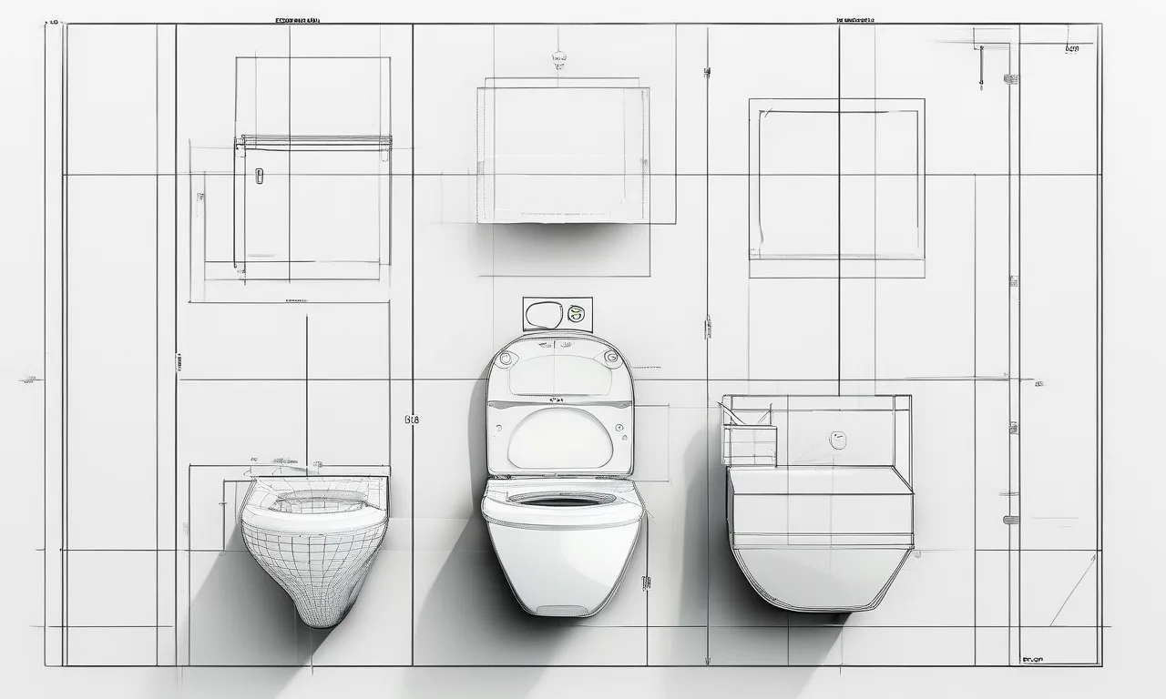 standard toilet size